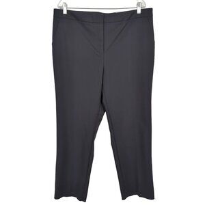 Chicos Womens Black Flex waistband flat front Trouser size 3R US size 16 career